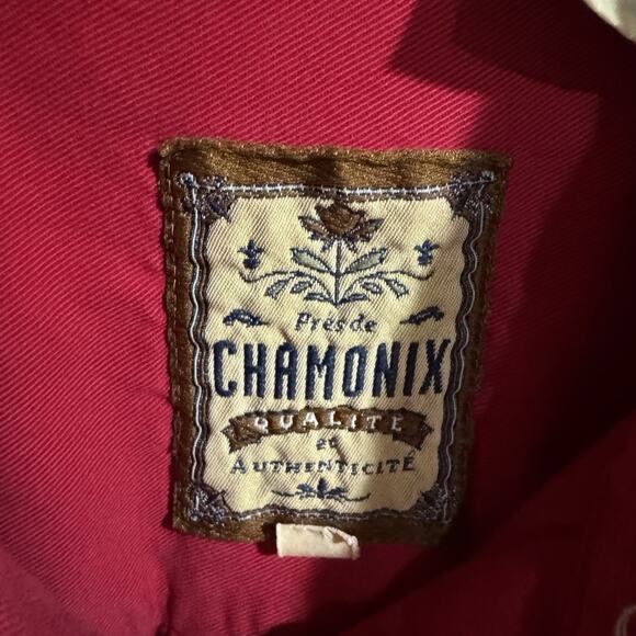 Chamonix Women Medium Vintage 100 Cotton Long Sleeve Dark Pink Shirt - Picture 5 of 5